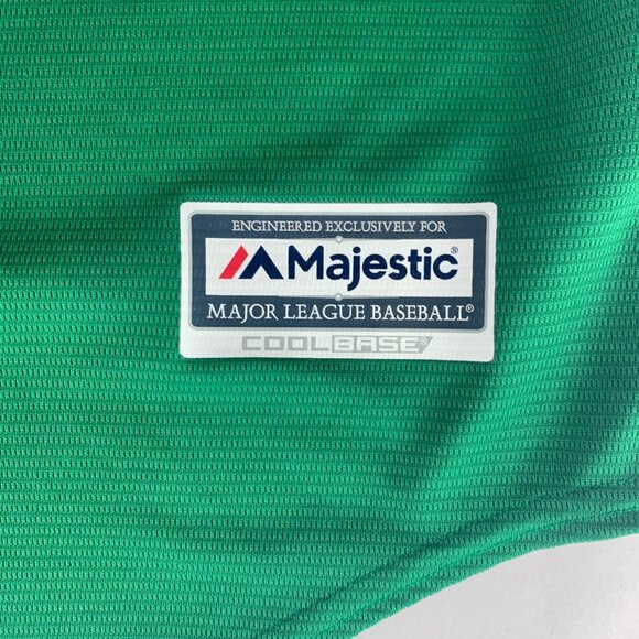 Oakland Athletics MLB Green Majestic Cool Base Jersey Mens Large - Picture 3 of 7
